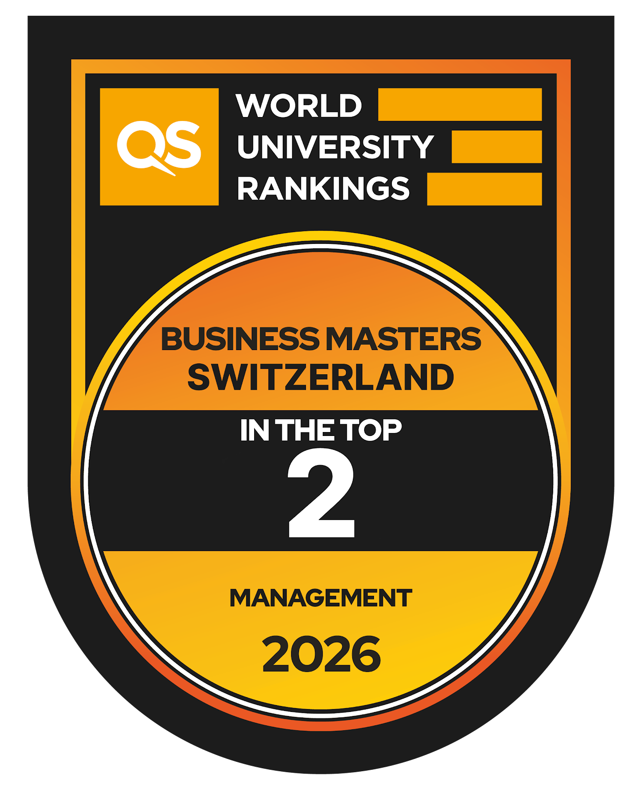 AUS ranked number 2 in Switzerland