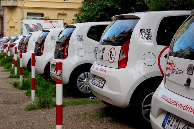 Verfügbare Autos zum Carsharing