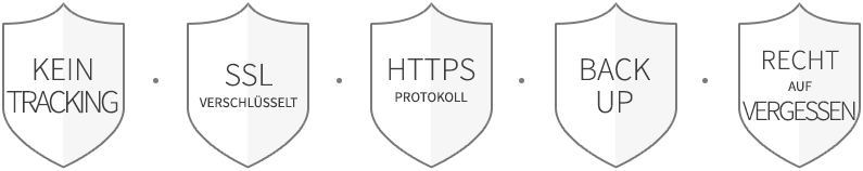 Datenschutz Symbole