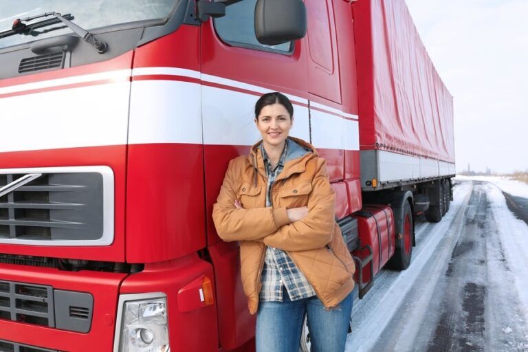 LKW Fahrerin