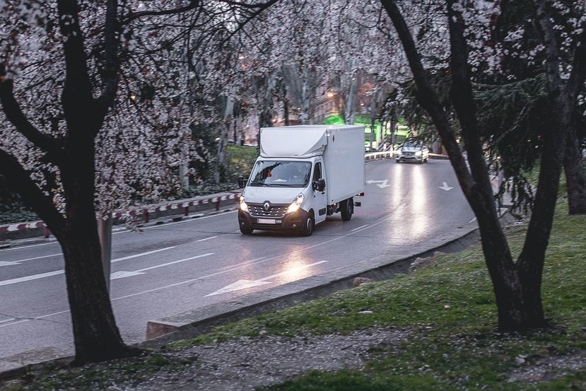 Kleintransporter unterwegs
