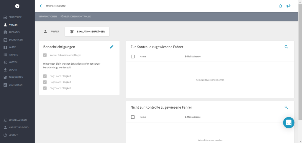Führerscheinkontrolle Vimcar Fleet