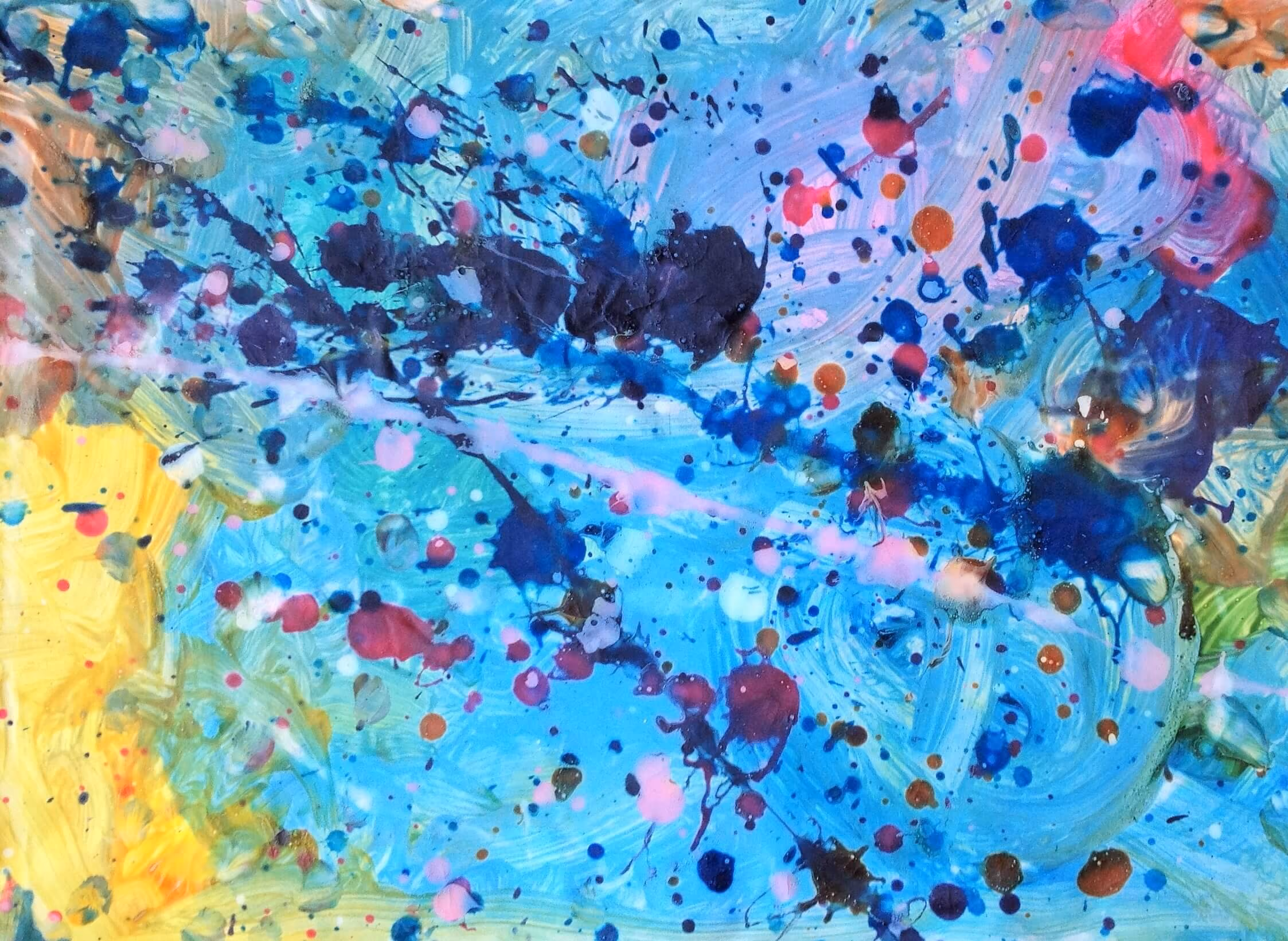 Pollock splatter paint