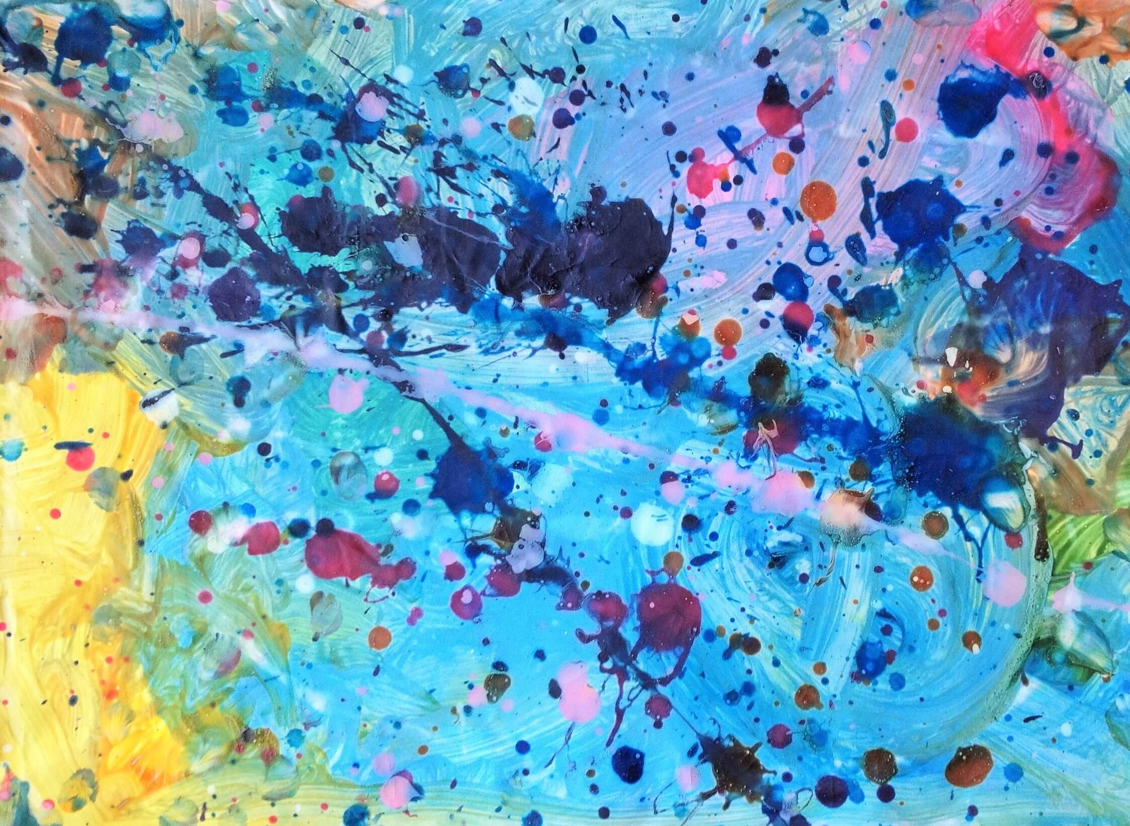 Pollock splatter paint
