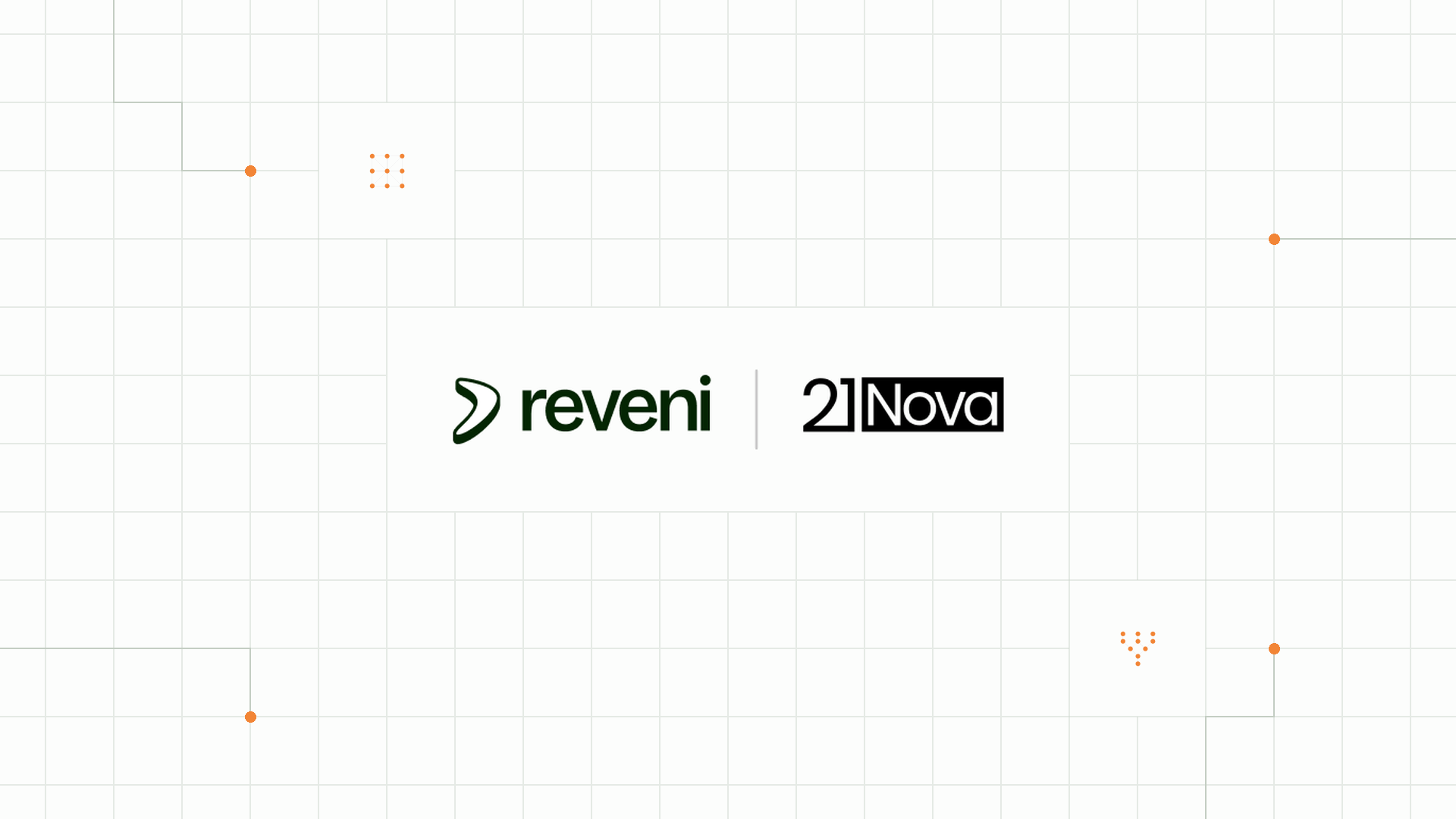 Logos de Reveni y 21Nova juntos para anunciar su alianza
