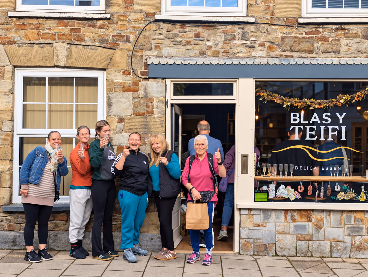 Cheese, charcuterie and deli provisions at Blas y Teifi