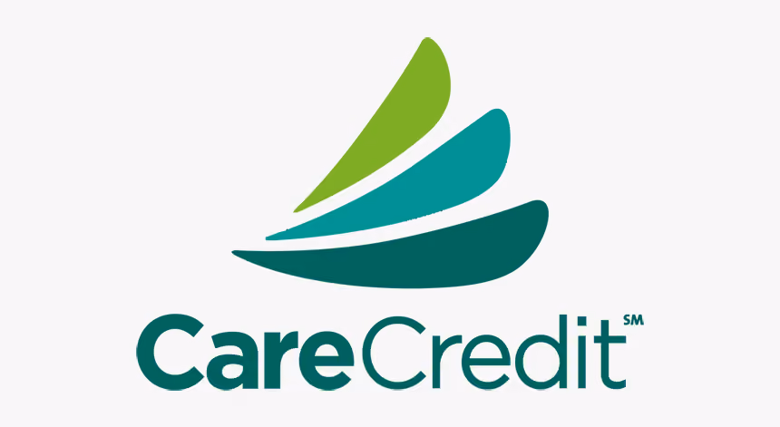 CareCredit logo with three layered curved shapes above the word CareCredit.