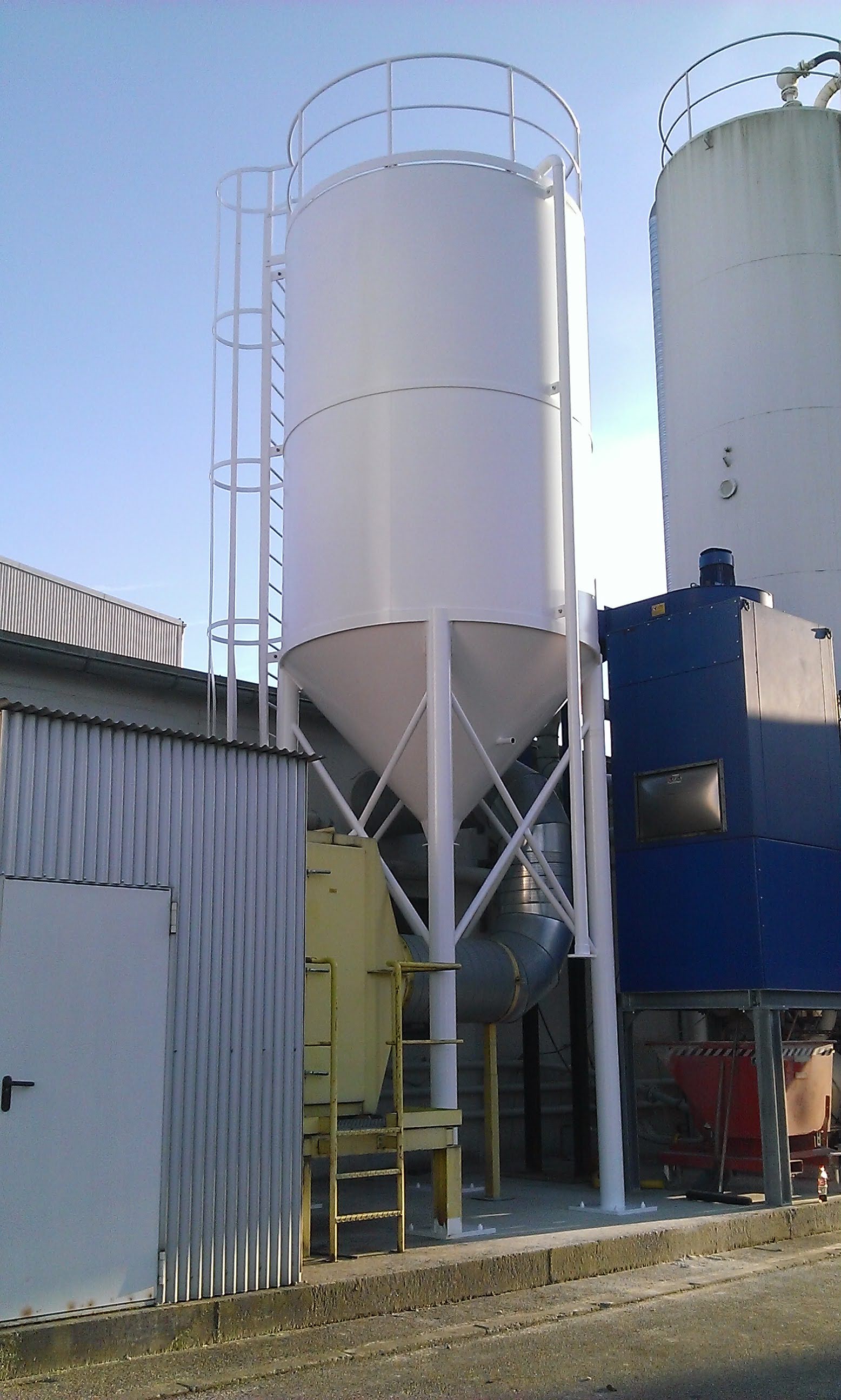 Stahlsilo für Sandaufbereitung
