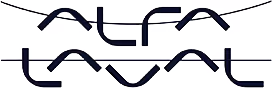 Alfa Laval logo.