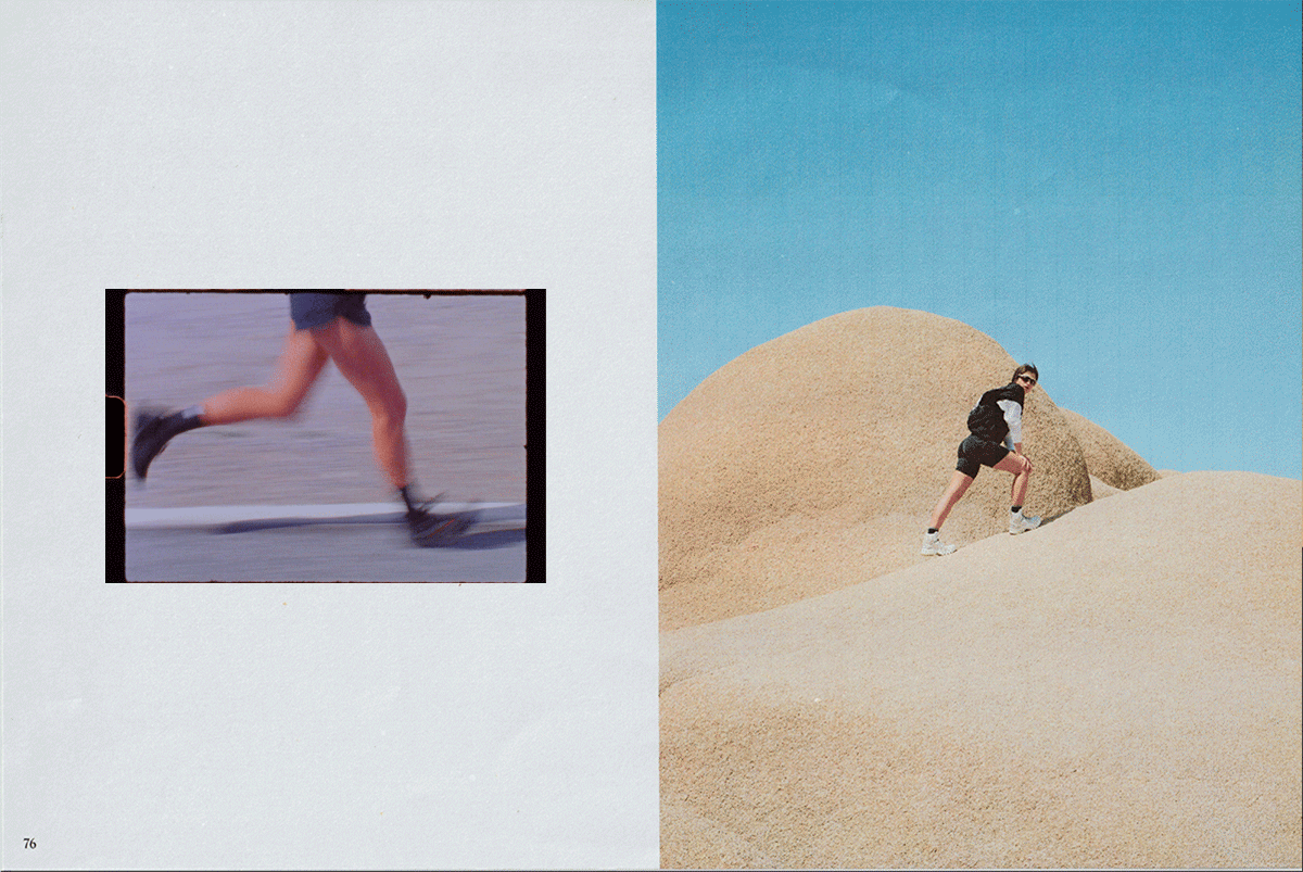 Way More running motion across the desert route