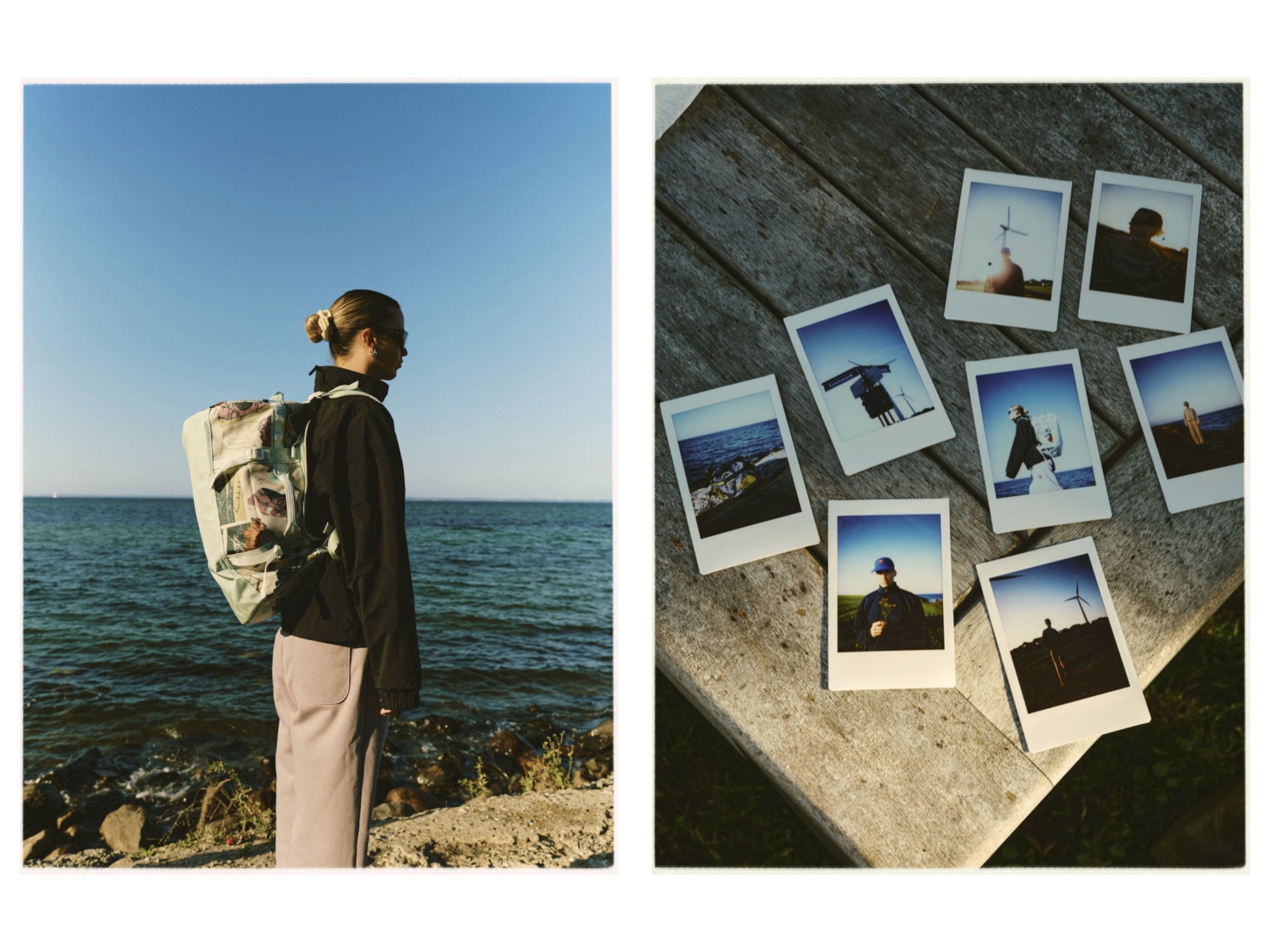 Coastal portrait and Polaroid selection