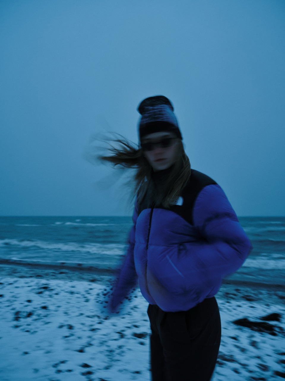 Carla Oltrogge in an authentic winter outdoor setting
