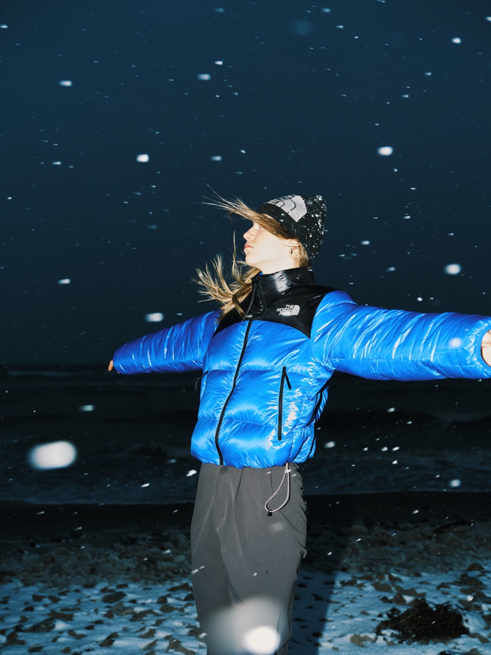 The North Face lookbook shot in sub-zero Baltic conditions