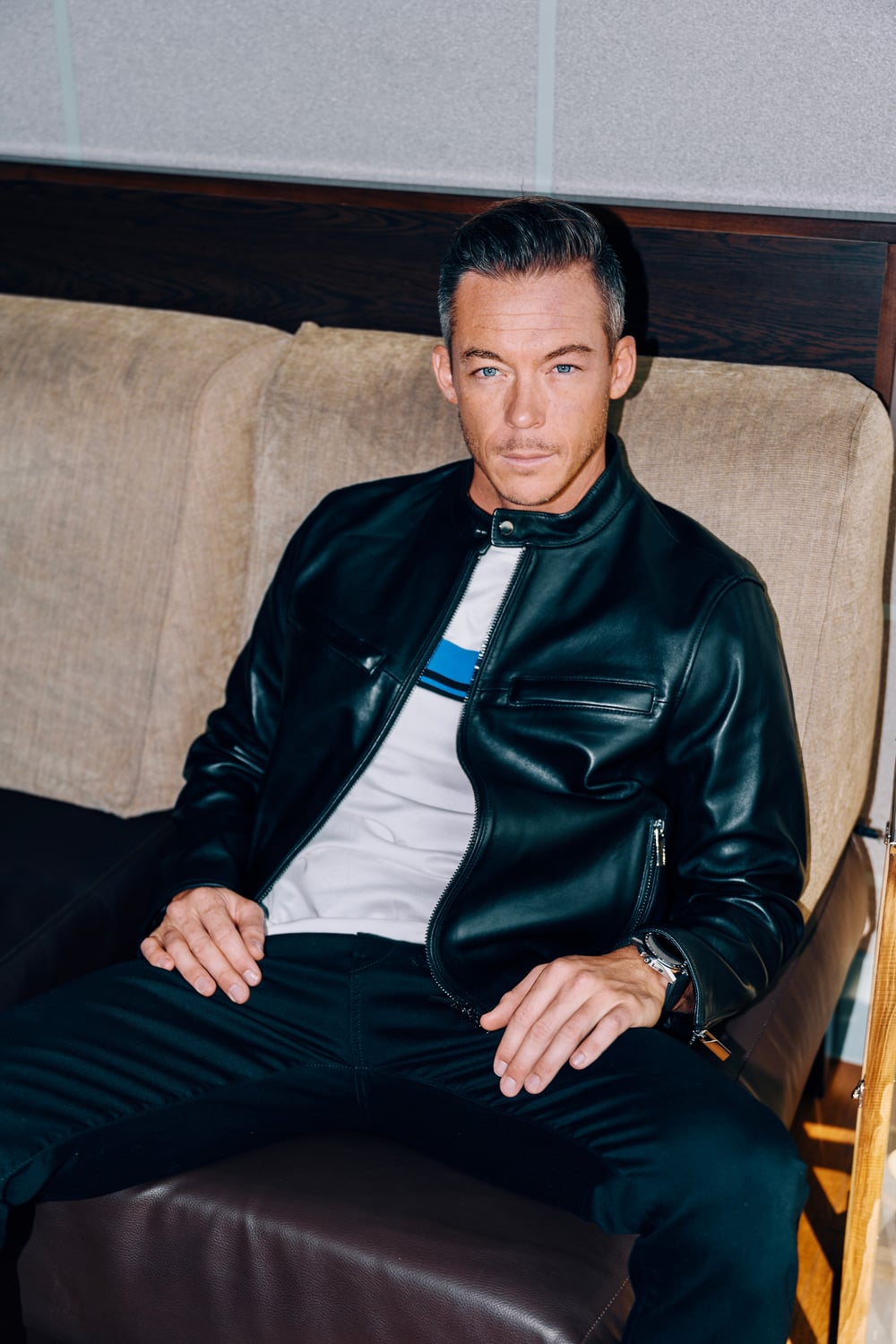 André Lotterer wearing BOSS x Porsche during the London Formula E race weekend