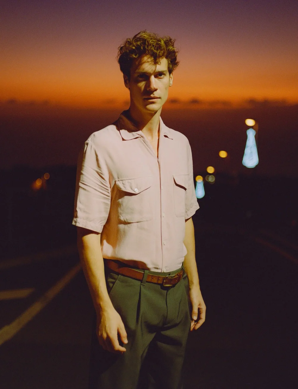 Analog menswear editorial in Mallorca, photographed by Felix Bernason — frame 7.