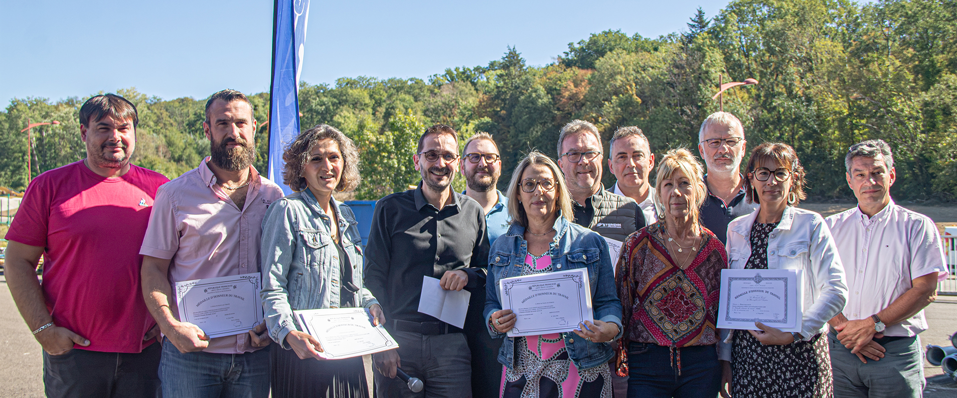 Cérémonie de remise des médailles du travail à Scey-sur-Saône