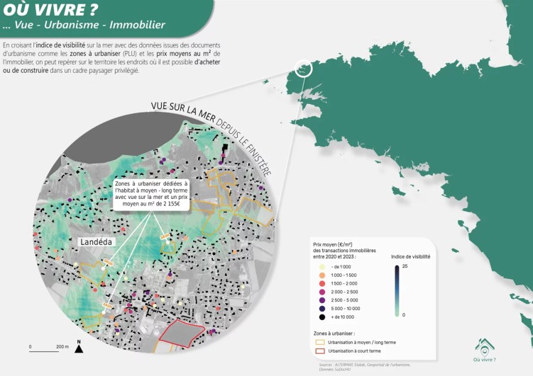 Zoom sur la commune de Landéda (29)