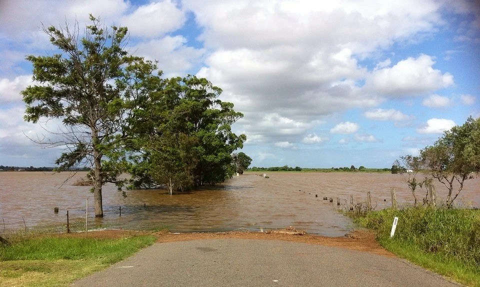 photo d'inondation illustrant la thèse CIFRE
