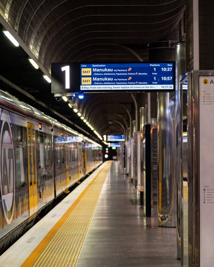 Britomart underground platform Auckland — CSL ITS infrastructure