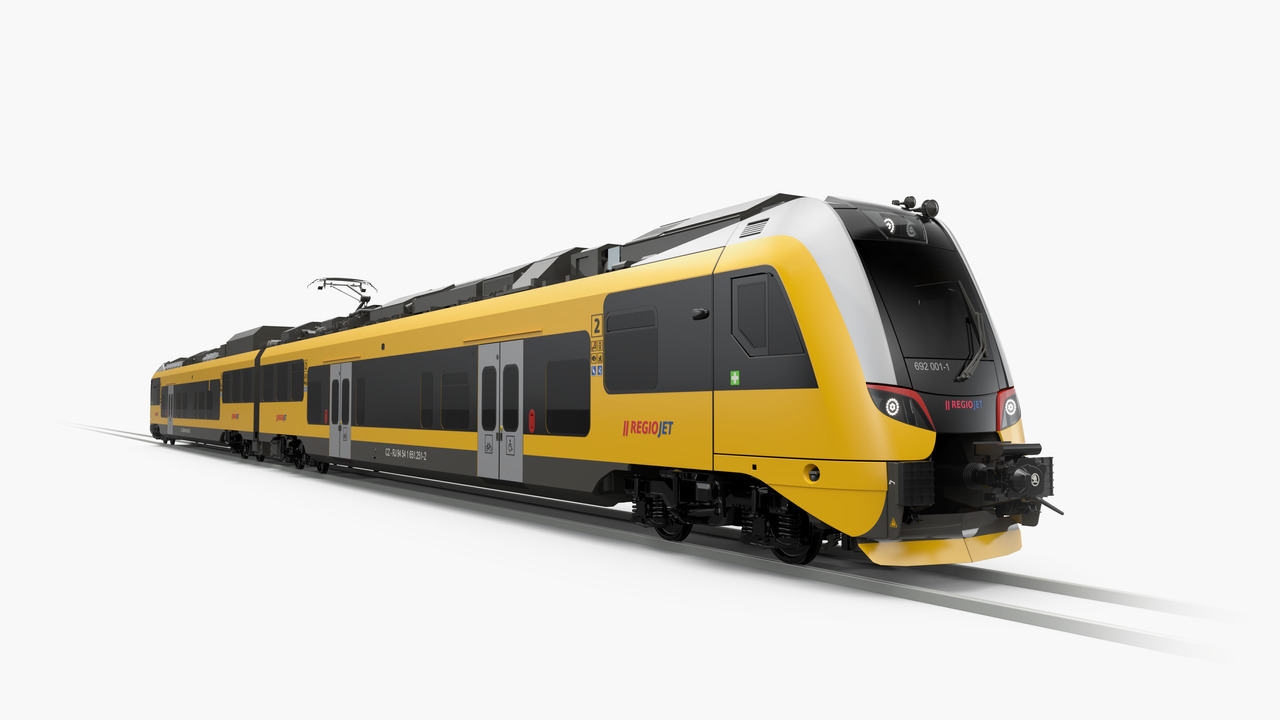 Škoda Group’s brand new 27eV, to be used by Regiojet in Czech Republic