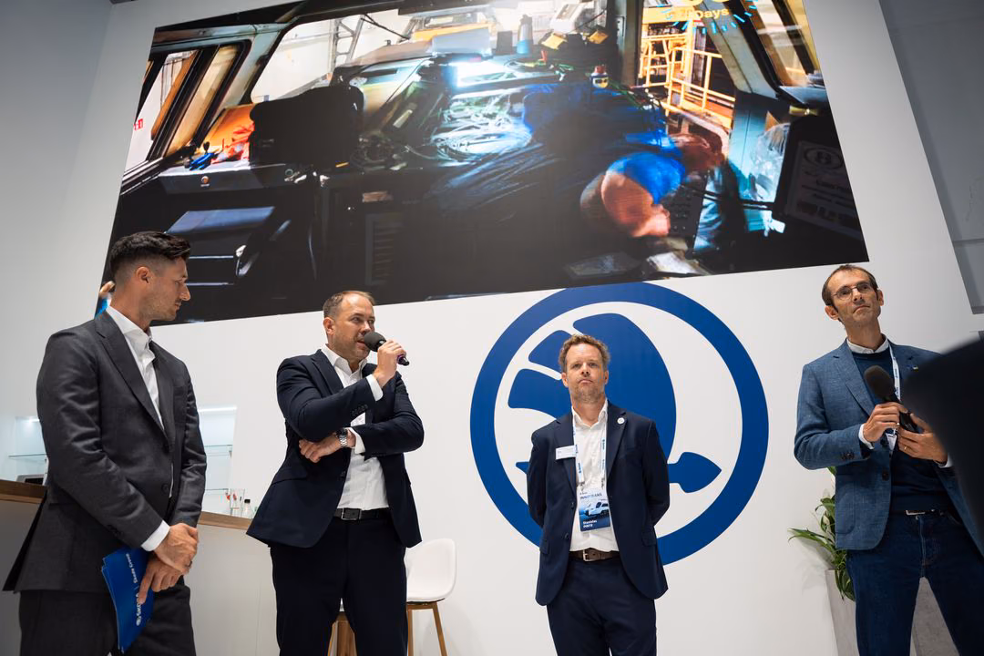 The Signalling Company and Škoda Group launch the PZB app for RailOS at the InnoTrans 2026 press conference in Berlin