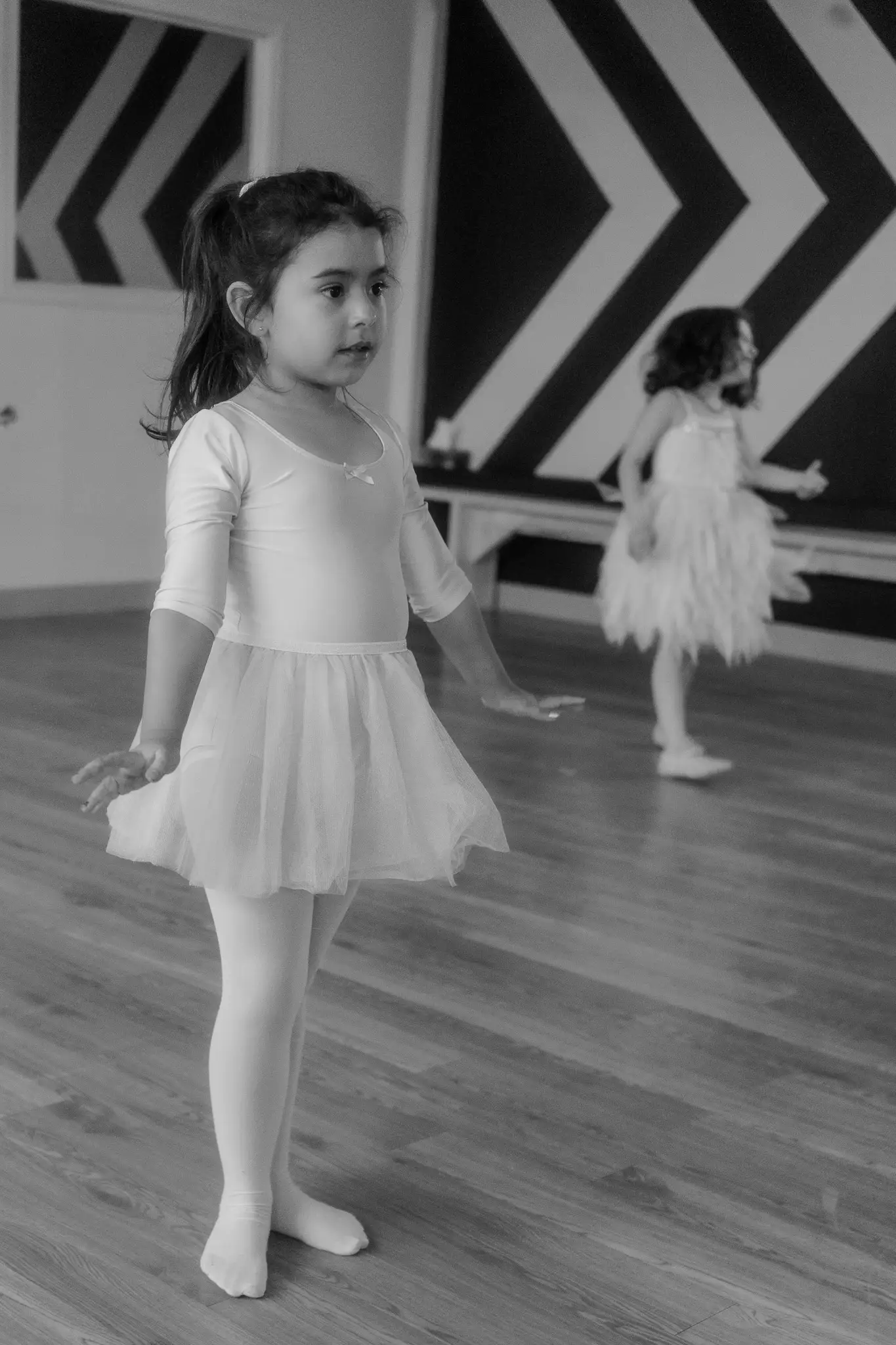 Danseuse en cours de ballet et de lyrique à l'École de Danse M3 à Cowansville