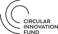 Logo with three curved black lines and text 'CIRCULAR INNOVATION FUND' in uppercase.