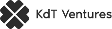 KdT Ventures logo with abstract geometric icon and company name.