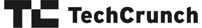 TechCrunch company wordmark logo in black.