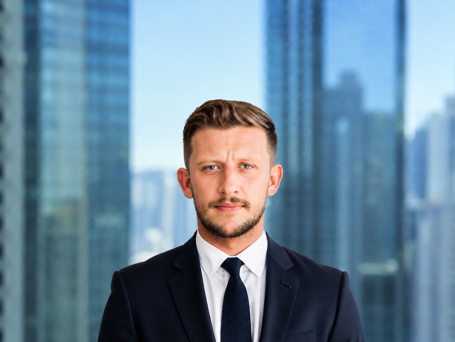 Portrait of Houston Rieger, Senior Vice President of Solutions Engineering