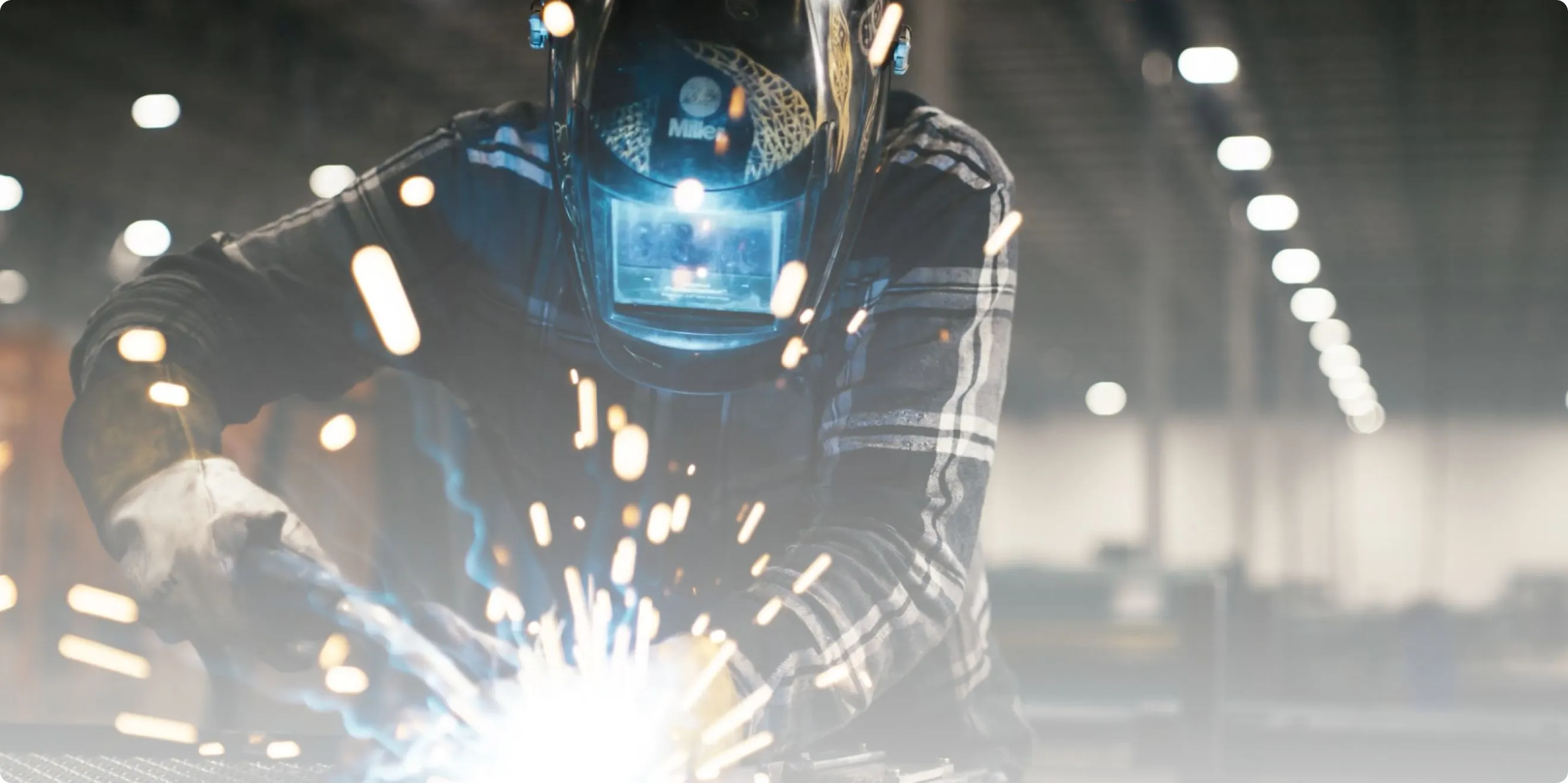 Accelevation welder at work