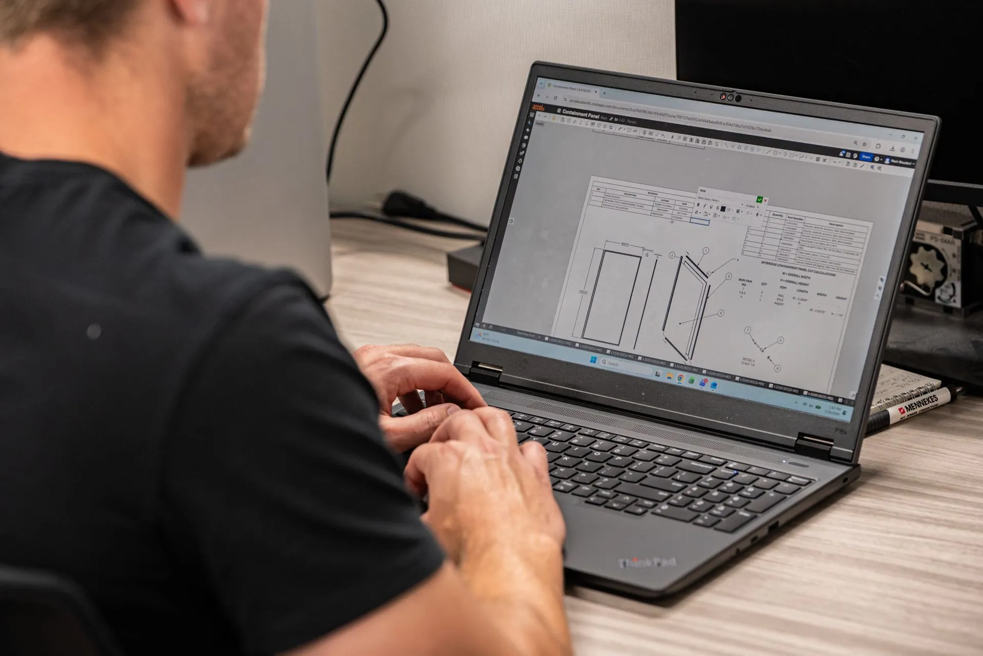 Accelevation engineer working on infrastructure design