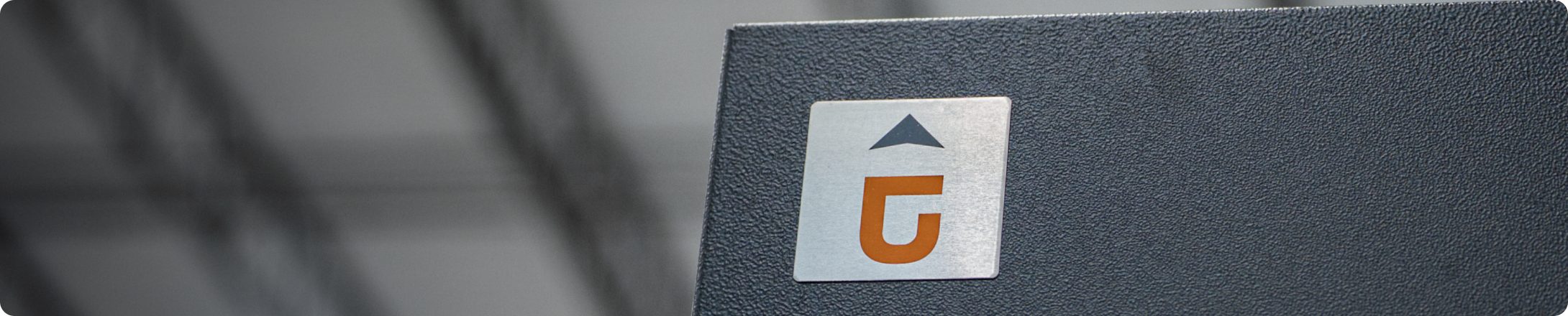 Accelevation branding on a rack enclosure