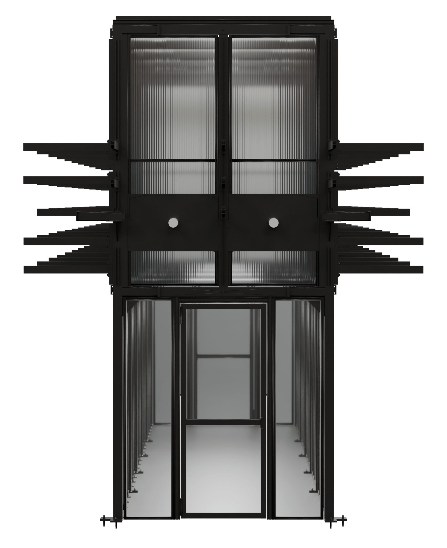 TechFrame rack support structure detail