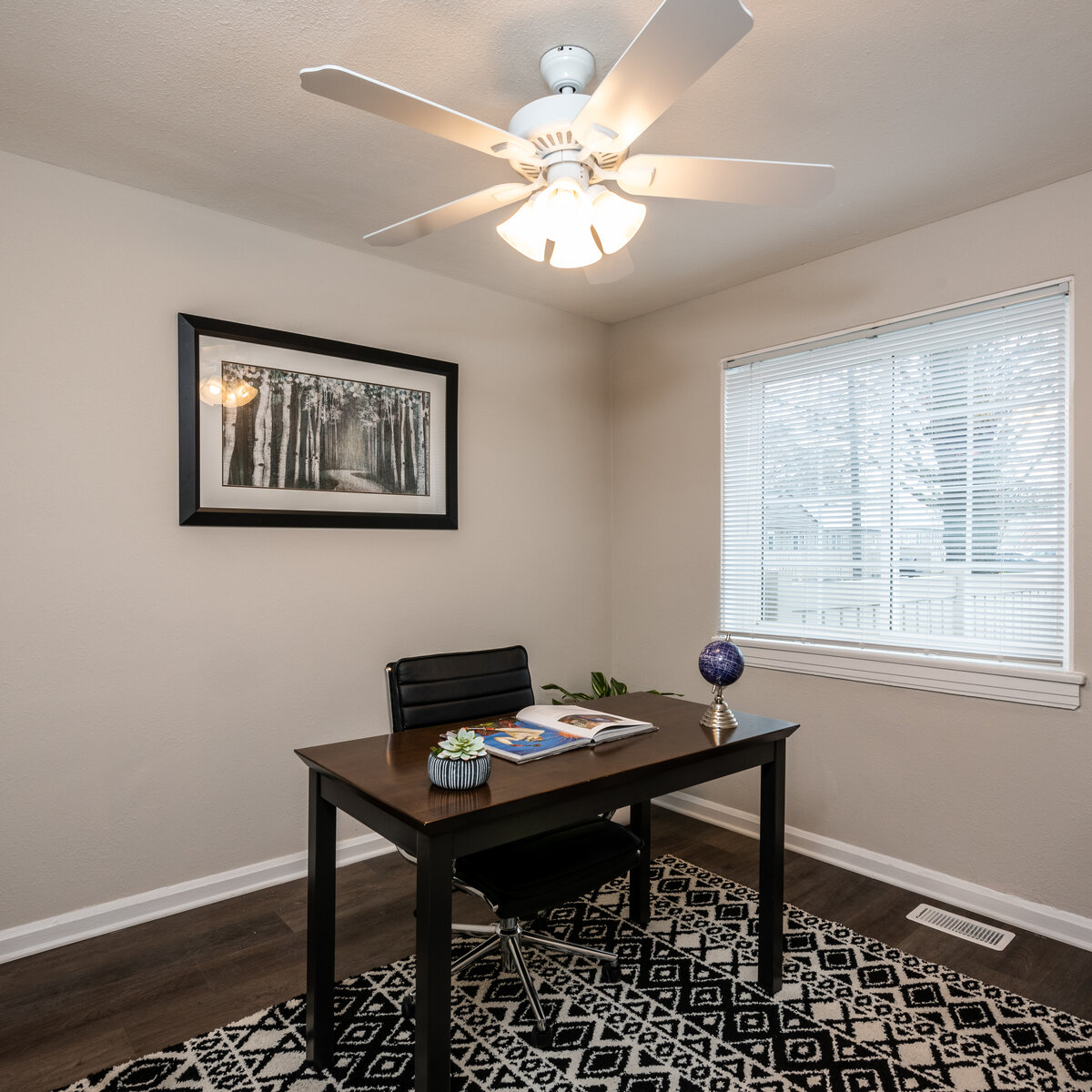 office with well lit window