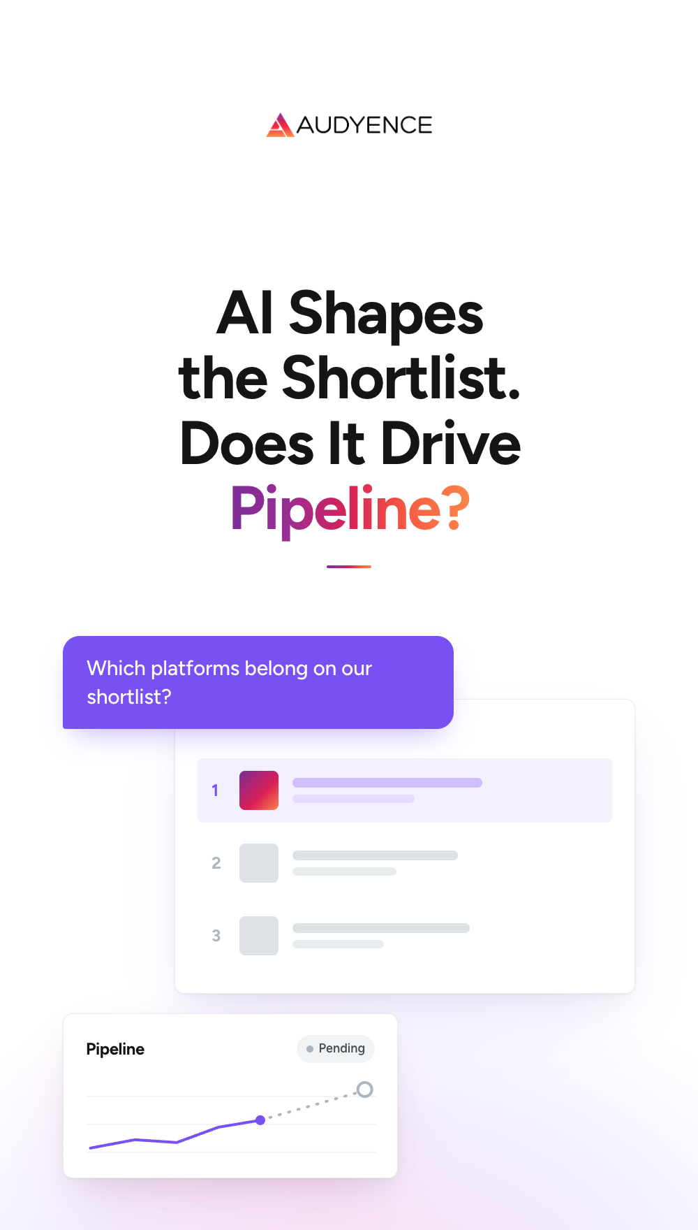 AI Shapes the Shortlist. Does It Drive Pipeline?