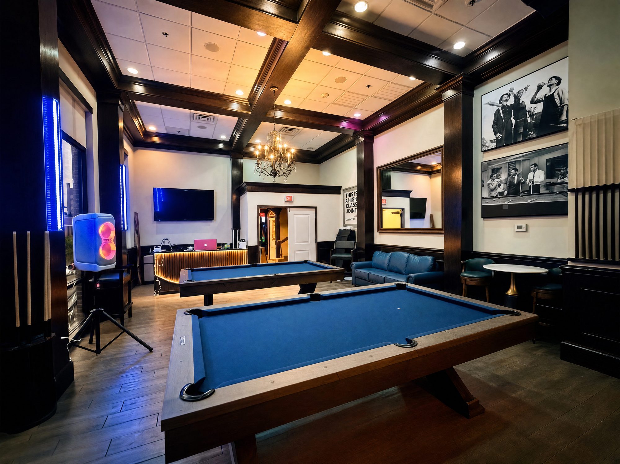 Pool room at the Encore Lounge
