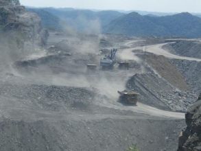 Mountaintop removal site