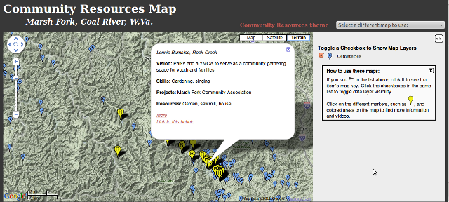 Community Resources map