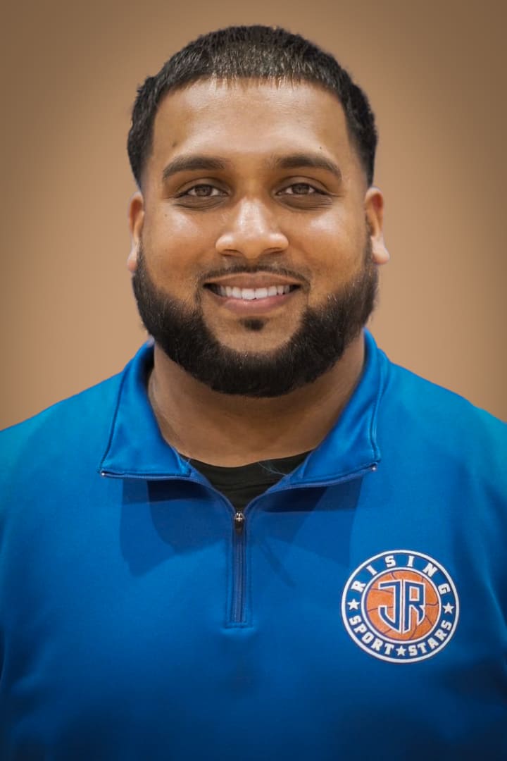 JR Rising Sport Stars staff member J Rampersad headshot portrait