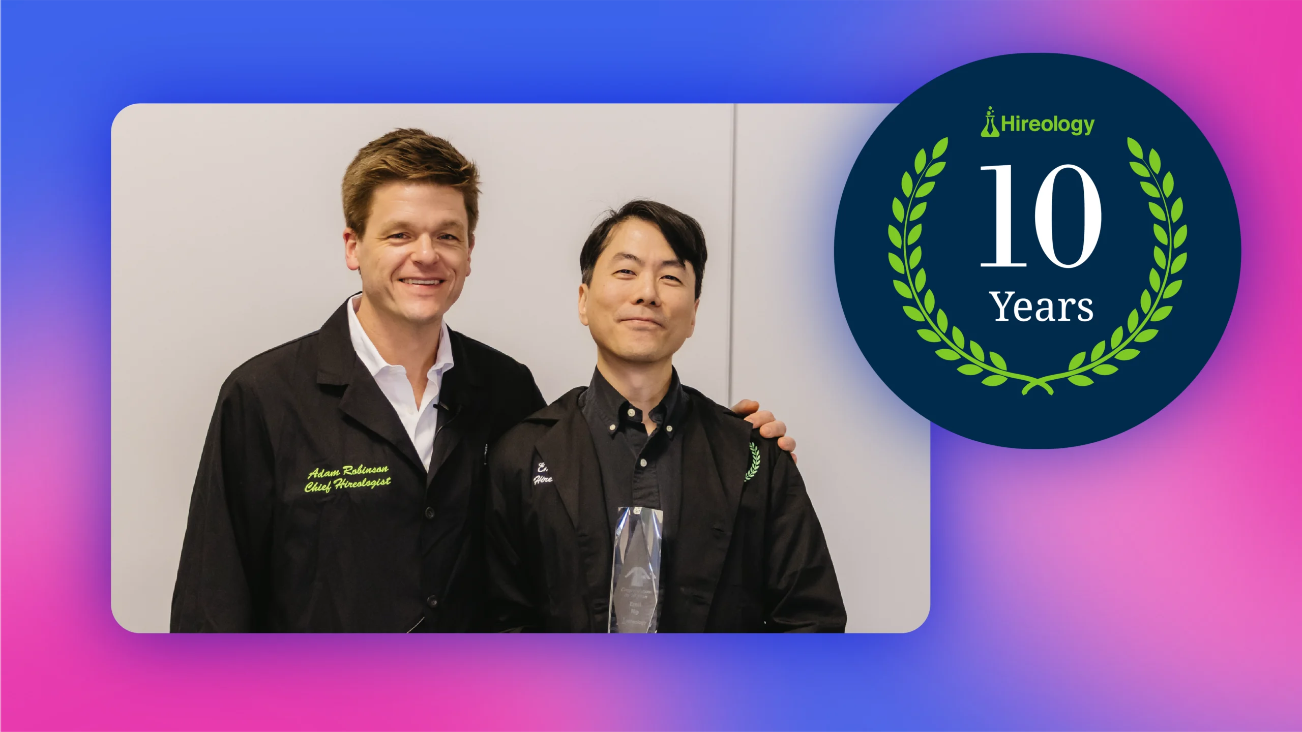 Celebrating Emil Ng's 10-Year Journey at Hireology