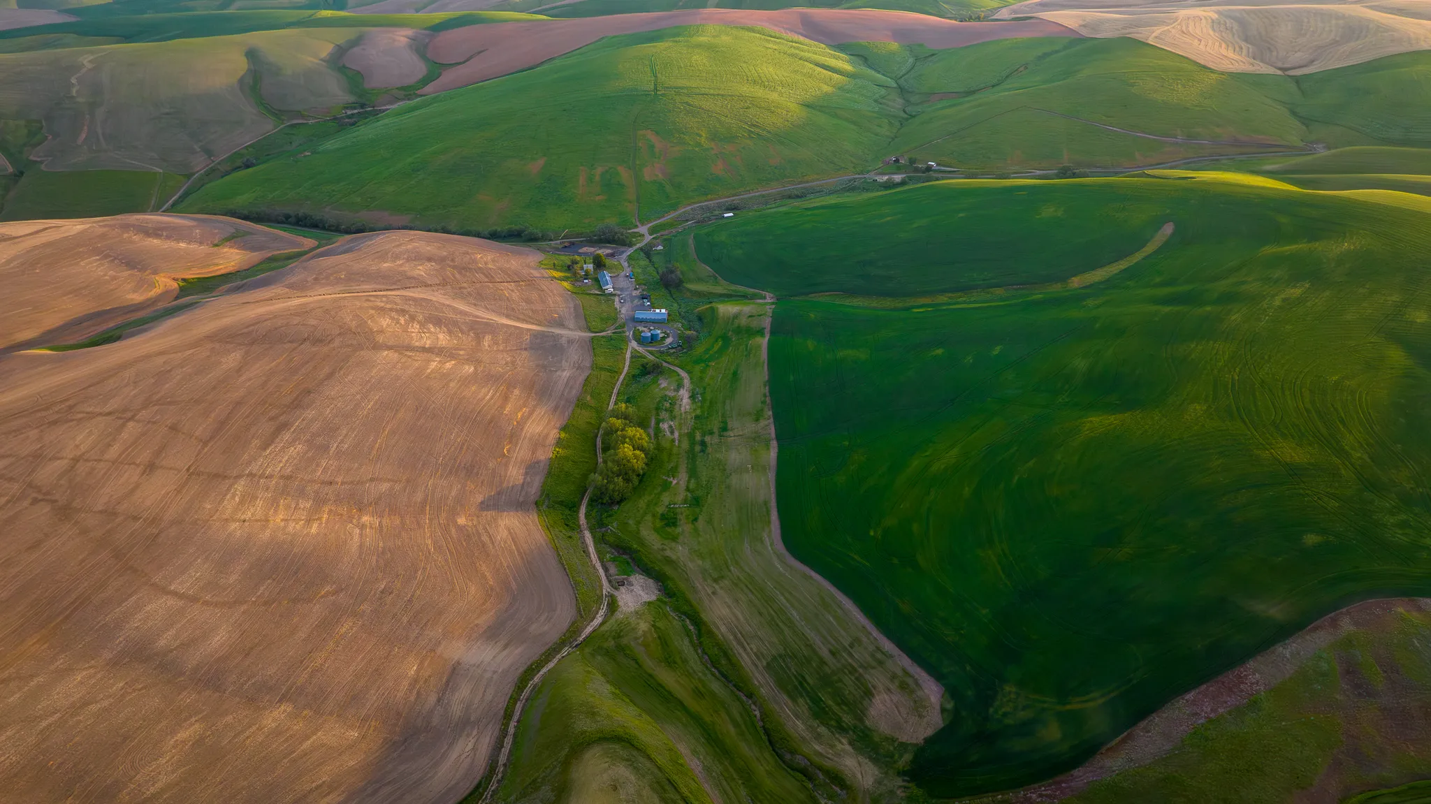 Aerial view of the operation