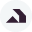 Abstract arrow icon pointing up and to the left within a square with rounded corners.