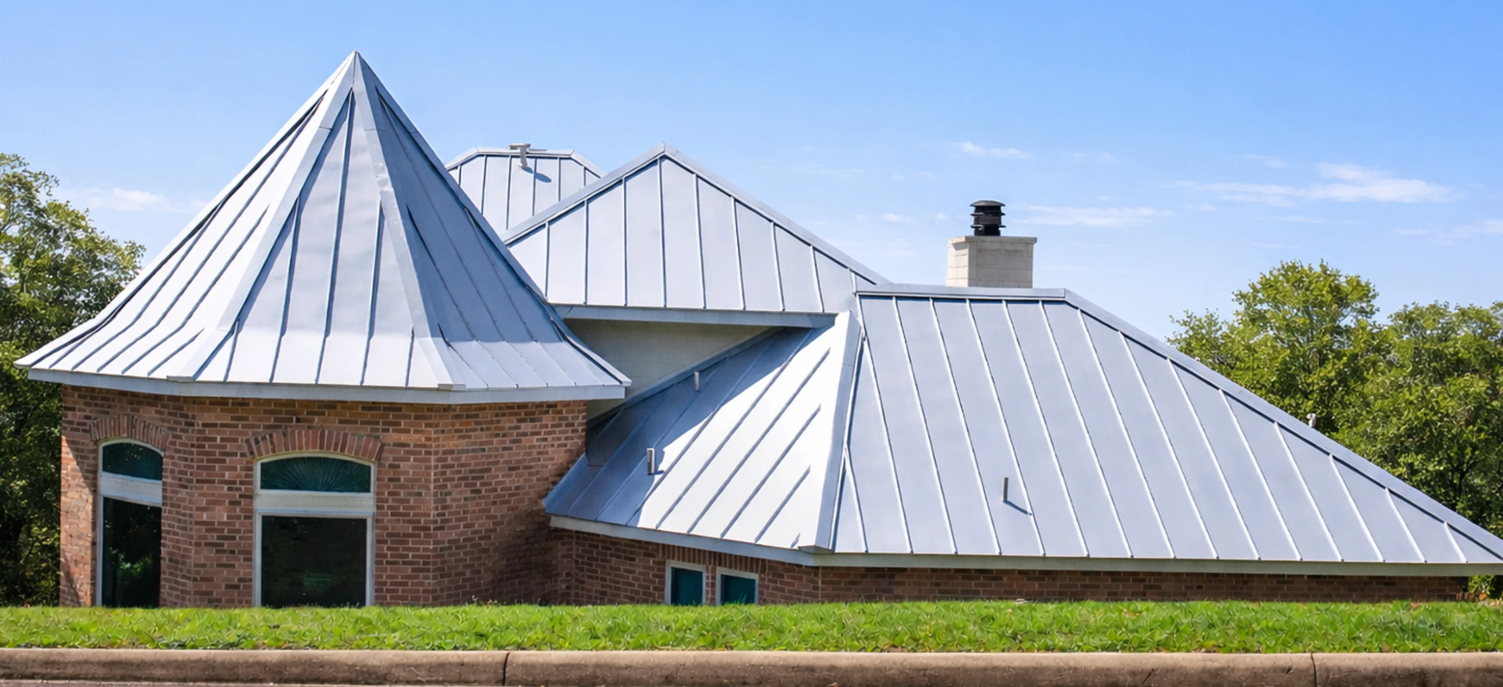 Metal roof installation