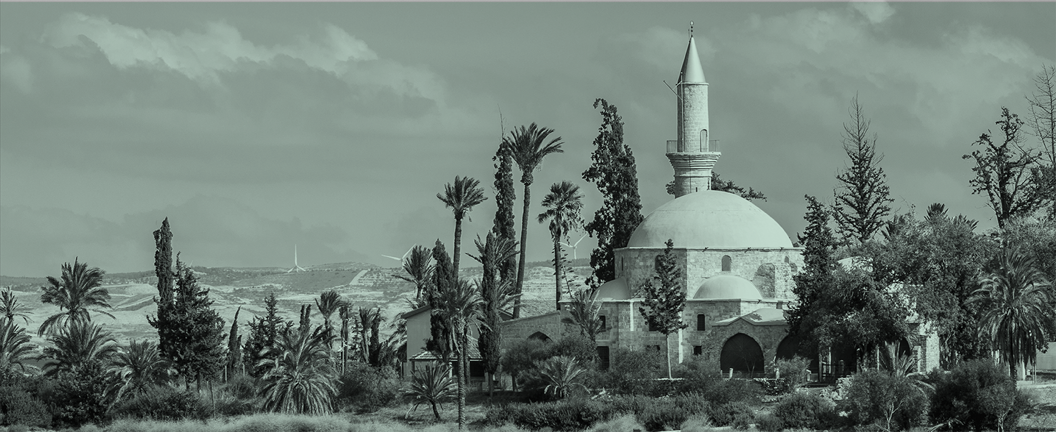 Exterior view of Hala Sultan Tekke mosque
