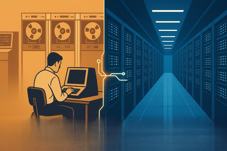 Rows of enterprise storage arrays in a data center