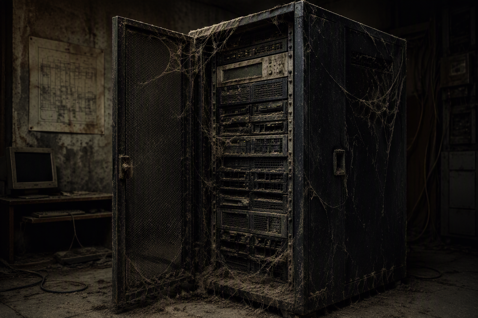 Server racks with backup hardware
