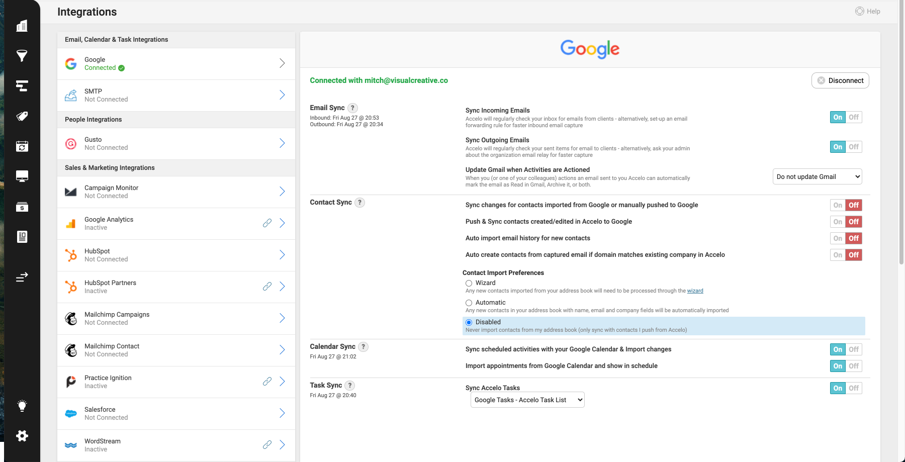 Accelo Integrations