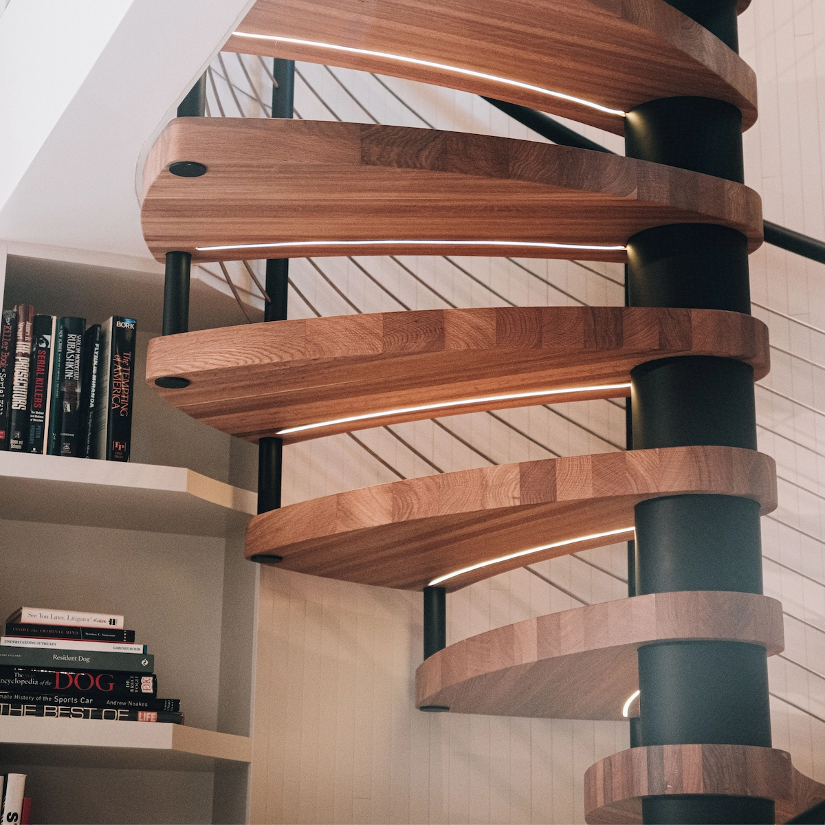 Interior Compression Spiral staircase