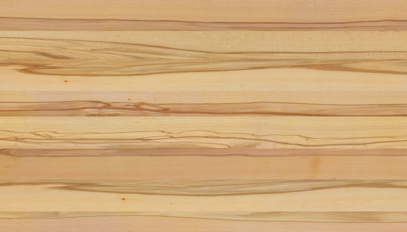 Hickory with a clearcoat finish